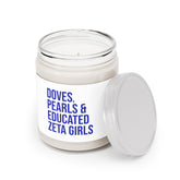 Doves Pearls & Educated Zeta Girls Scented Candles - White